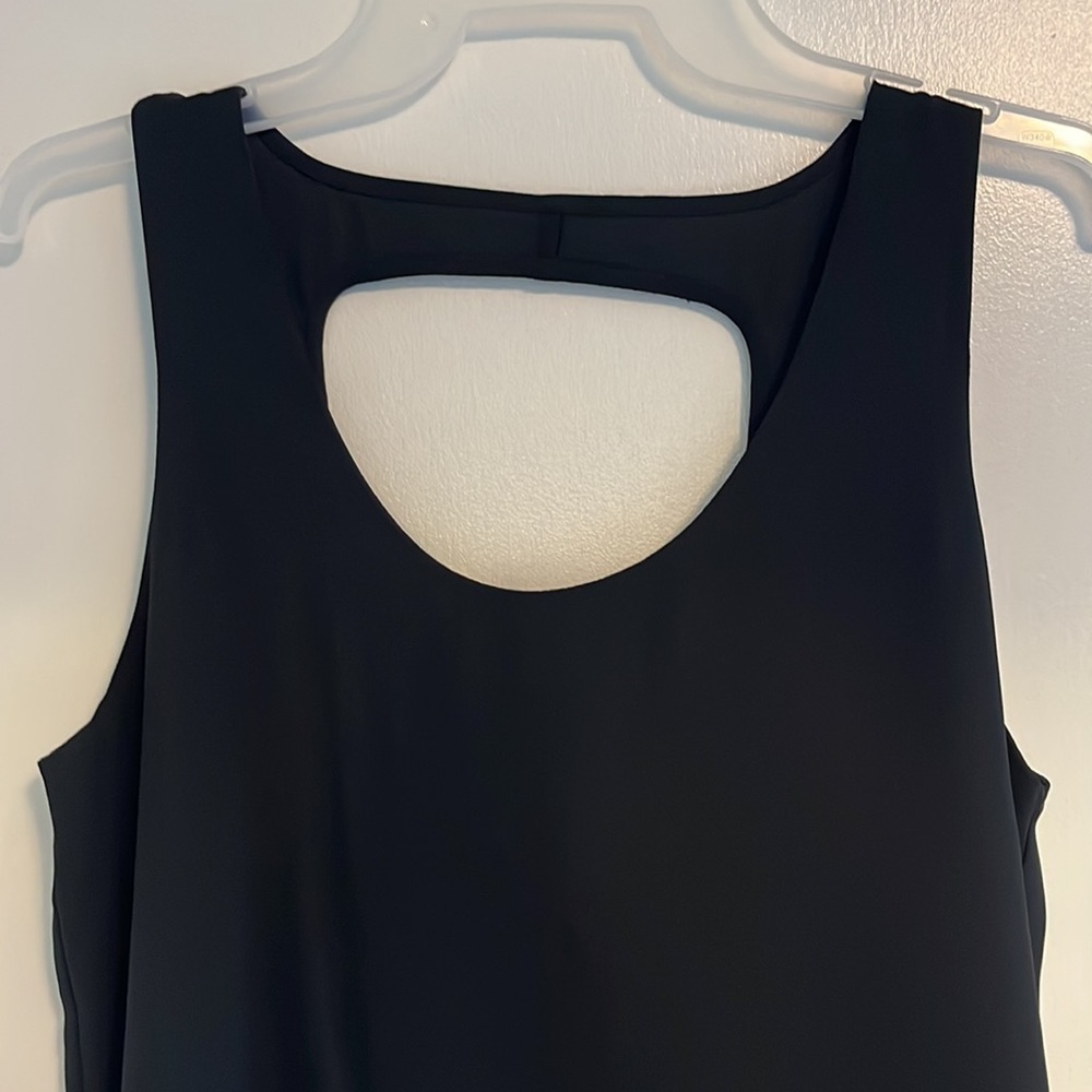 Express Tie Back Black Lightweight Sleeveless Top - Picture 2 of 7